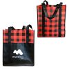 Lumberjack Plaid Laminated Tote - Red, 1-100