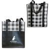 Lumberjack Plaid Laminated Tote - White, 1-100